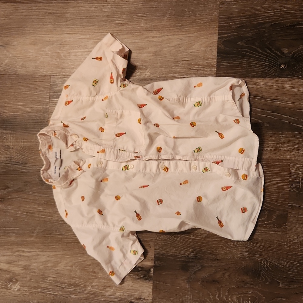 Boys shirt sleeve button down shirt